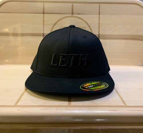 BLACK LETH HAT